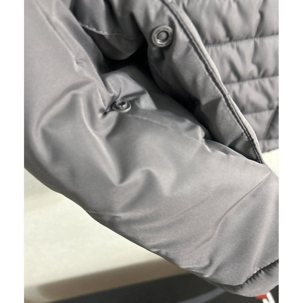 Lands' End Zip Up Puffer Vest Men's Grey Oeko-Tex - Size Medium - Picture 4 of 6